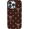 image:imageCasely iPhone 14 Pro Case  Teddy Bows  Brown Polka Dot  Bold Protective Design  MagSafe Compatible Design