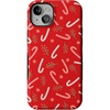 image:imageCasely iPhone 15 Plus Case  Peppermint Kiss  Candy Cane  Bold Protective Design  MagSafe Compatible Design