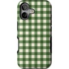 image:imageCasely iPhone 17 Case  Checked Twice  Green Plaid  Bold Protective Design  MagSafe Compatible Design