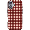 image:imageCasely iPhone 17 Case  Checked Twice  Red Plaid  Bold Protective Design  MagSafe Compatible Design