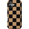 image:imageCasely iPhone 17 Case  Fit Check  Black amp Brown Checkerboard  Bold Protective Design  MagSafe Compatible Design