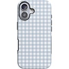 image:imageCasely iPhone 17 Case  Pastel Picnic  Blue Gingham  Bold Protective Design  Compatible with MagSafe