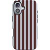 image:imageCasely iPhone 17 Case  Sunday in Brooklyn  Chocolate Blue Stripes  Bold Protective Design  Compatible with MagSafe
