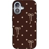image:imageCasely iPhone 17 Case  Teddy Bows  Brown Polka Dot  Bold Protective Design  MagSafe Compatible Design