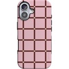 image:imageCasely iPhone 17 Case  Uptown Gridlock  Pink Checkerboard  Bold Protective Design  Compatible with MagSafe