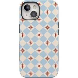 image:imageCasely iPhone 15 Plus Case  Chelsea Checker  Starlight Tiles  Bold Protective Design  Compatible with MagSafe