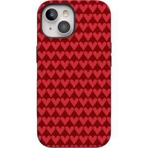 image:imageCasely iPhone 15 Plus Case  Crazy in Love  Red Hearts  Bold Protective Design  MagSafe Compatible Design