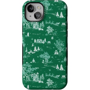 image:imageCasely iPhone 15 Plus Case  Home for The Holidays  Mountain Town  Bold Protective Design  MagSafe Compatible Design