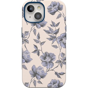 image:imageCasely iPhone 15 Plus Case  Ink amp Iris  Vintage Floral  Bold Protective Design  Compatible with MagSafe