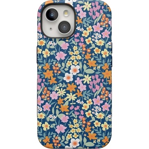 image:imageCasely iPhone 15 Plus Case  Navy Floral  Full Bloom  Bold Protective Design  Compatible with MagSafe