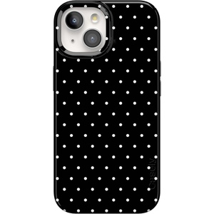 image:imageCasely iPhone 15 Plus Case  On the Dot  Black Polka Dot  Compatible with MagSafe  Classic Ultra Slim Design