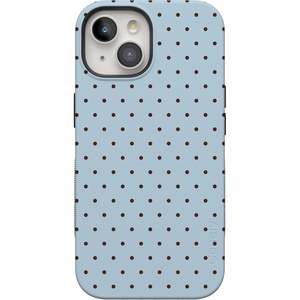 image:imageCasely iPhone 15 Plus Case  On the Dot  Blue amp Brown Polka Dot  Bold Protective Design  Compatible with MagSafe