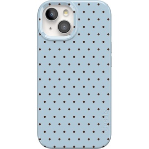 image:imageCasely iPhone 15 Plus Case  On the Dot  Blue amp Brown Polka Dot  Compatible with MagSafe  Classic Ultra Slim Design
