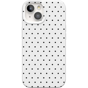 image:imageCasely iPhone 15 Plus Case  On the Dot  White Polka Dot  Compatible with MagSafe  Classic Ultra Slim Design