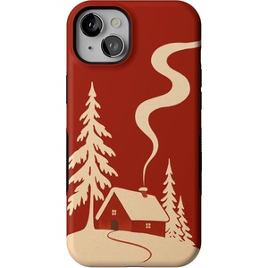 image:imageCasely iPhone 15 Plus Case  Snowed in  Cozy Winter  Bold Protective Design  MagSafe Compatible Design