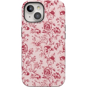 image:imageCasely iPhone 15 Plus Case  Vintage Belle  Floral Toile  Bold Protective Design  MagSafe Compatible Design