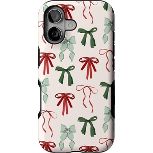 image:imageCasely iPhone 17 Case  Festive Girlie  Holiday Bows  Bold Protective Design  MagSafe Compatible Design