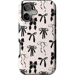 image:imageCasely iPhone 17 Case  Goth Girlie  Black Bows  Bold Protective Design  Compatible with MagSafe