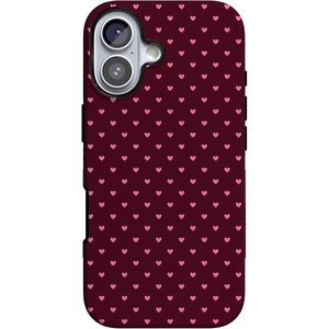 image:imageCasely iPhone 17 Case  Heart Noir  Tiny Hearts  Bold Protective Design  MagSafe Compatible Design