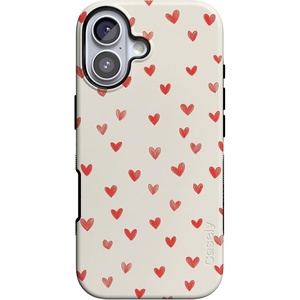 image:imageCasely iPhone 17 Case  Love Letters  Doodle Hearts  Bold Protective Design  MagSafe Compatible Design