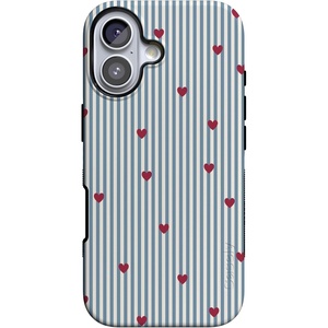 image:imageCasely iPhone 17 Case  Love Lines  Blue Stripes  Bold Protective Design  MagSafe Compatible Design