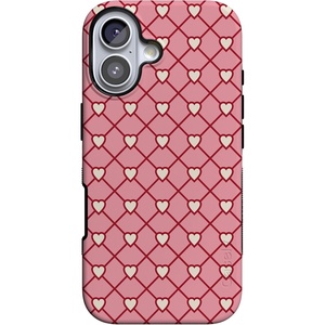 image:imageCasely iPhone 17 Case  Love Locks  Pink Hearts  Bold Protective Design  MagSafe Compatible Design