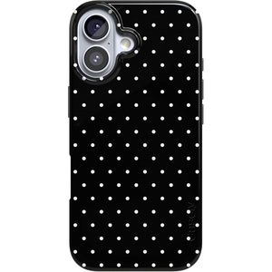 image:imageCasely iPhone 17 Case  On the Dot  Black Polka Dot  Compatible with MagSafe  Classic Ultra Slim Design