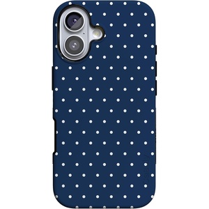 image:imageCasely iPhone 17 Case  On the Dot  Navy Polka Dot  Bold Protective Design  Compatible with MagSafe
