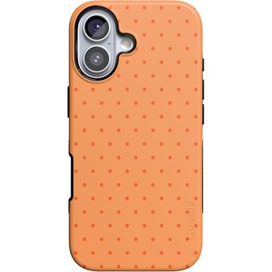 image:imageCasely iPhone 17 Case  On the Dot  Orange Polka Dot  Bold Protective Design  Compatible with MagSafe