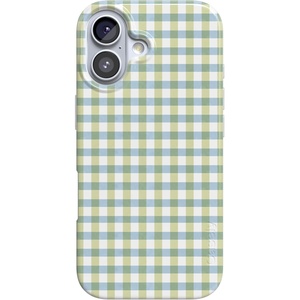 image:imageCasely iPhone 17 Case  Pastel Picnic  Blue amp Green Gingham  Compatible with MagSafe  Classic Ultra Thin Design