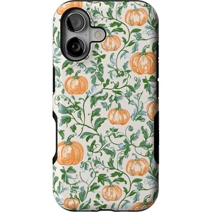 image:imageCasely iPhone 17 Case  Pumpkin Patch  Green Vines  Bold Protective Design  MagSafe Compatible Design