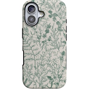 image:imageCasely iPhone 17 Case  Sage Garden  Green Floral  Bold Protective Design  Compatible with MagSafe