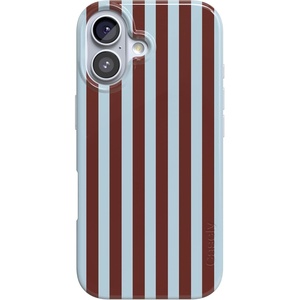 image:imageCasely iPhone 17 Case  Sunday in Brooklyn  Chocolate Blue Stripes  Compatible with MagSafe  Classic Ultra Slim Design