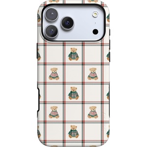 image:imageCasely iPhone 17 Pro Max Case  Bear Hugs  Teddy Squares  Bold Protective Design  MagSafe Compatible Design