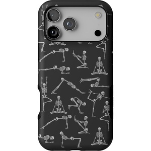 image:imageCasely iPhone 17 Pro Max Case  Corpse Pose  Skeleton Yoga  Bold Protective Design  Compatible with MagSafe
