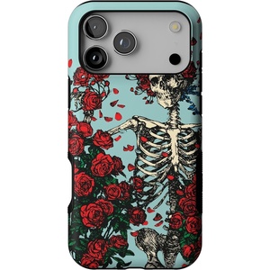 image:imageCasely iPhone 17 Pro Max Case  Forever Grateful  Grateful Dead Skeleton Floral  Bold Protective Design  Compatible with MagSafe