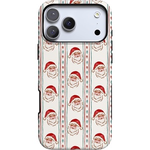 image:imageCasely iPhone 17 Pro Max Case  Jolly St Nick  Retro Claus  Bold Protective Design  MagSafe Compatible Design