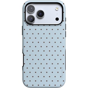 image:imageCasely iPhone 17 Pro Max Case  On the Dot  Blue amp Brown Polka Dot  Bold Protective Design  Compatible with MagSafe