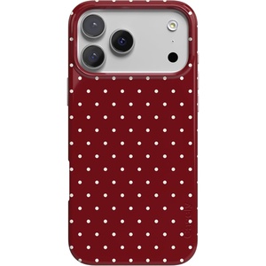 image:imageCasely iPhone 17 Pro Max Case  On the Dot  Maroon Polka Dot  Compatible with MagSafe  Classic Ultra Slim Design