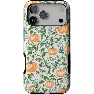 image:imageCasely iPhone 17 Pro Max Case  Pumpkin Patch  Green Vines  Bold Protective Design  MagSafe Compatible Design