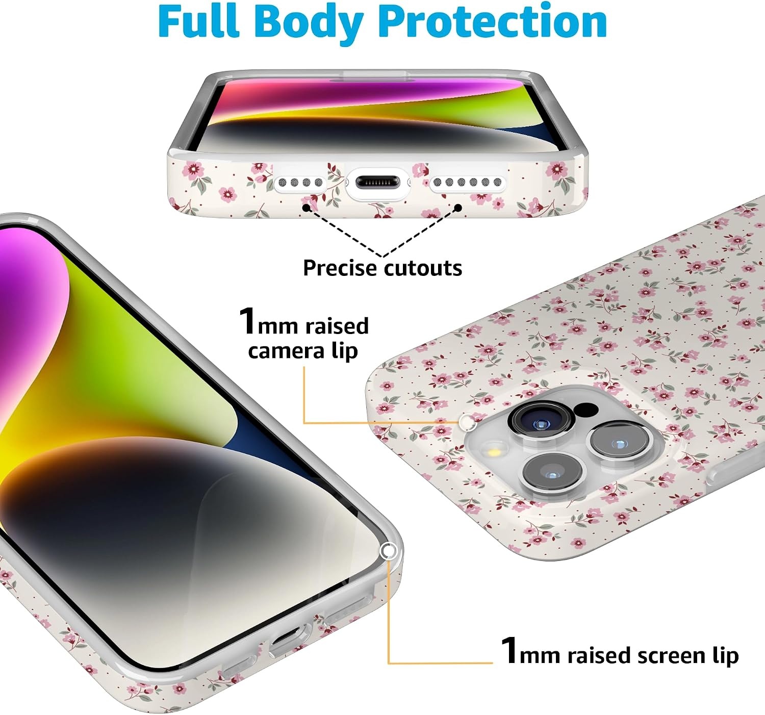 image:imageCasely iPhone 15 Pro Case  Cottage Charm  Cottagecore  Compatible with MagSafe  Classic Ultra Slim Design