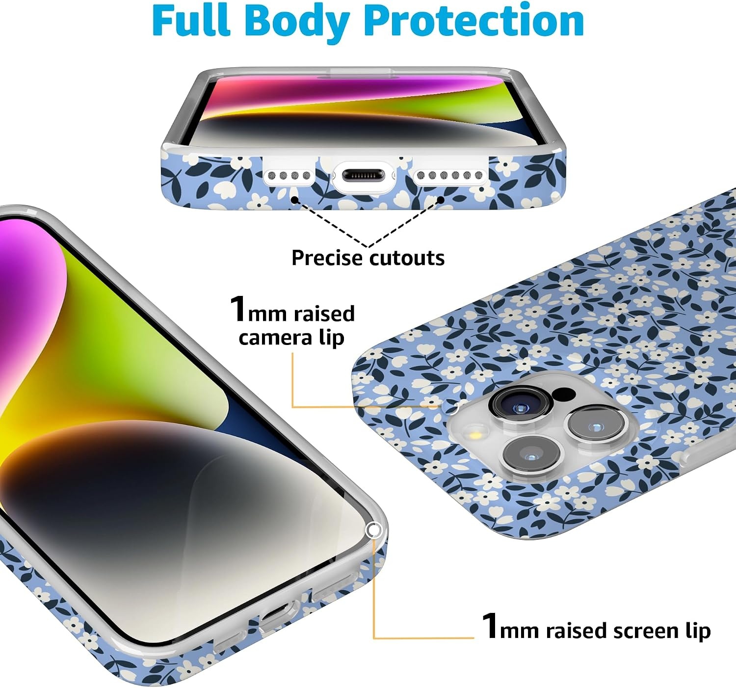 image:imageCasely iPhone 15 Pro Case  Picking Daisies  Cottagecore  Compatible with MagSafe  Classic Ultra Slim Design