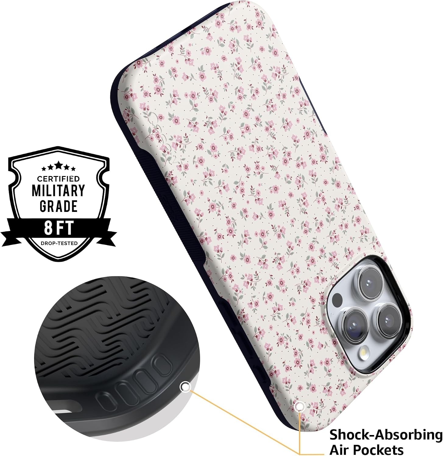 image:imageCasely iPhone 16 Pro Case  Cottage Charm  Cottagecore  Bold Protective Design  Compatible with MagSafe