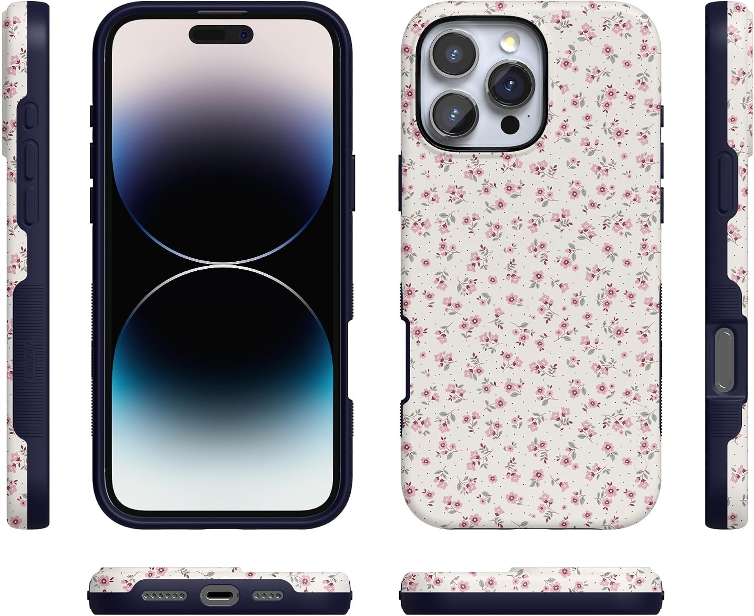 image:imageCasely iPhone 16 Pro Case  Cottage Charm  Cottagecore  Bold Protective Design  Compatible with MagSafe