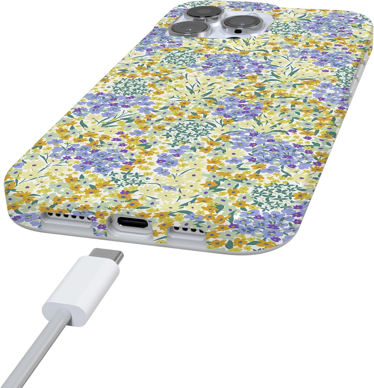 image:imageCasely iPhone 16 Pro Case  Im Yours  Tiny Hearts  Compatible with MagSafe  Classic Ultra Slim DesignDream Garden  Cottagecore