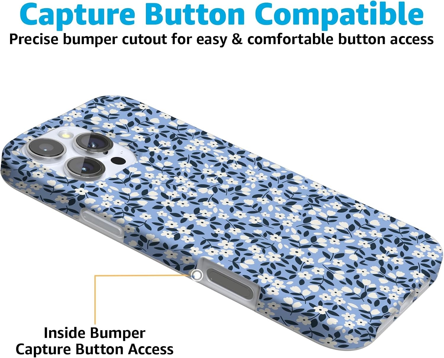image:imageCasely iPhone 16 Pro Case  Picking Daisies  Cottagecore  Compatible with MagSafe  Classic Ultra Slim Design