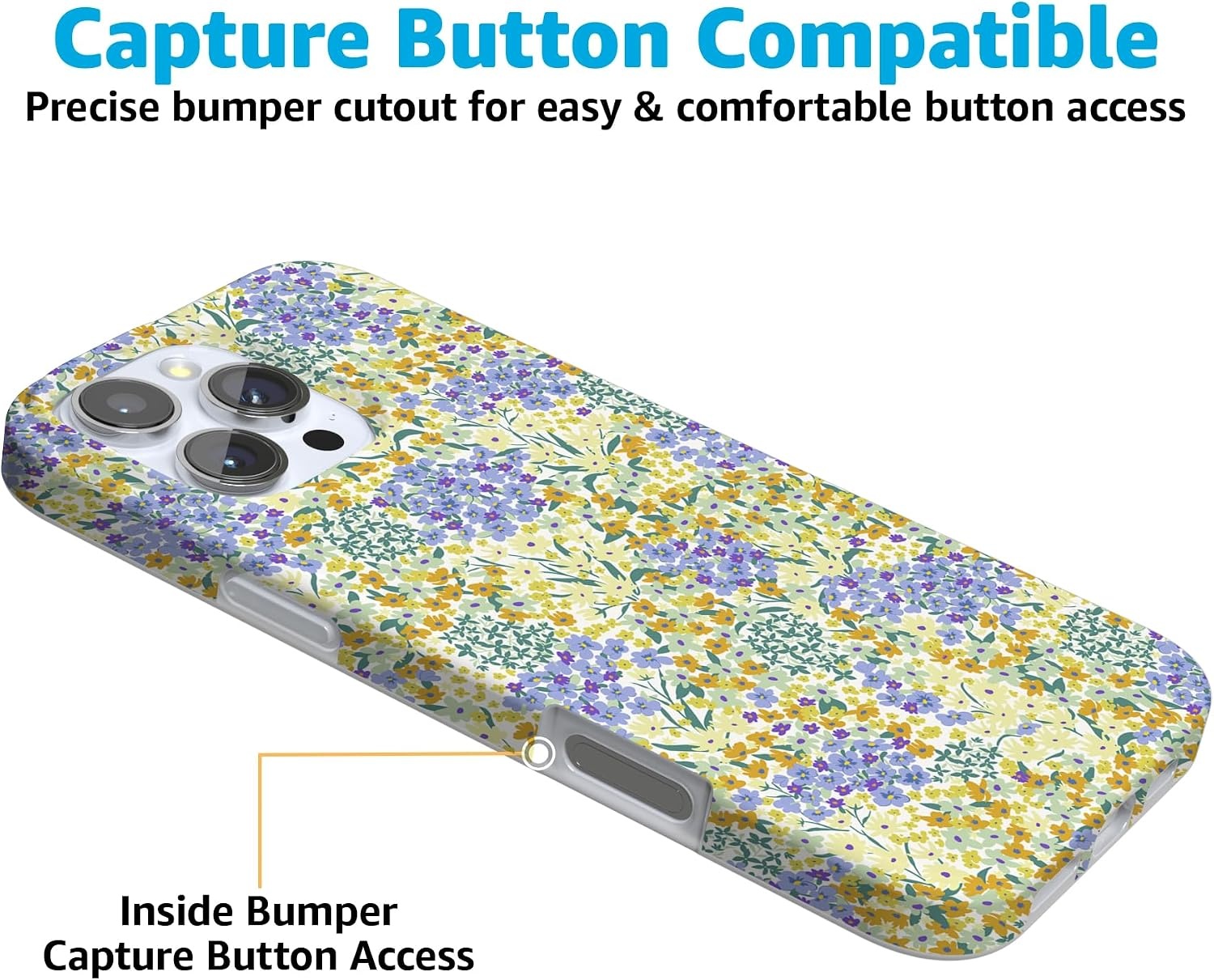 image:imageCasely iPhone 16 Pro Max Case  Be Mine  Tiny Hearts  Compatible with MagSafe  Classic Ultra Slim DesignDream Garden  Cottagecore