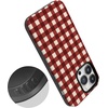 image:imageCasely iPhone 14 Pro Case  Checked Twice  Red Plaid  Bold Protective Design  MagSafe Compatible Design