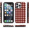 image:imageCasely iPhone 14 Pro Case  Checked Twice  Red Plaid  Bold Protective Design  MagSafe Compatible Design