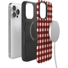 image:imageCasely iPhone 14 Pro Case  Checked Twice  Red Plaid  Bold Protective Design  MagSafe Compatible Design